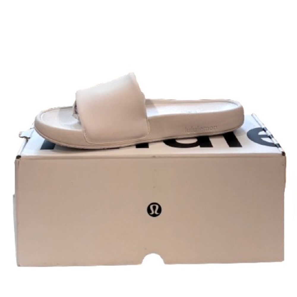 NIB Lululemon Women’s Restfeel Slide Light Vapor White Size 8 - Picture 2 of 11
